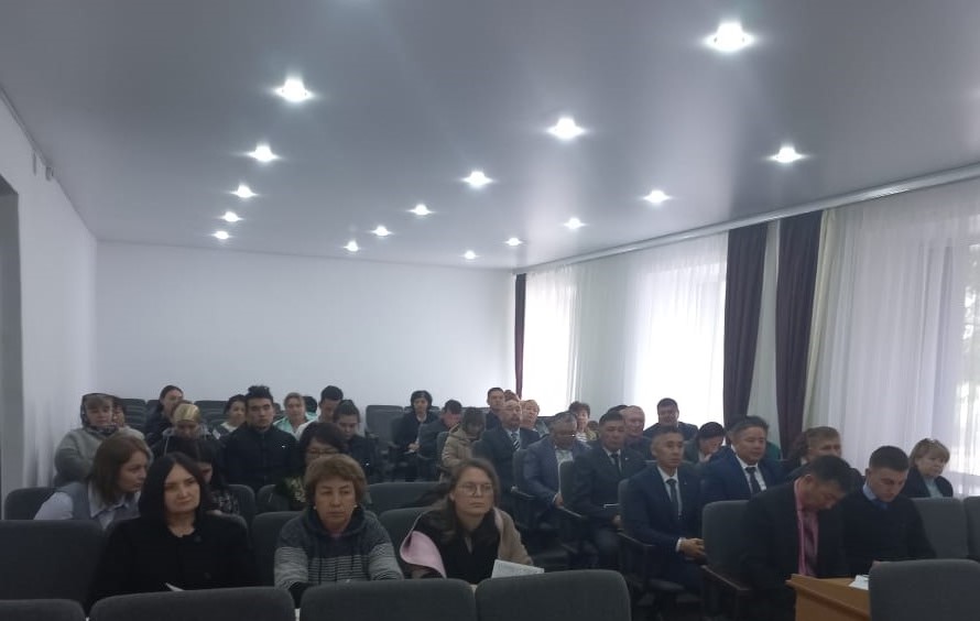 Проведение правового всеобуча  при акимате Тимирязевского района Северо-Казахстанской области