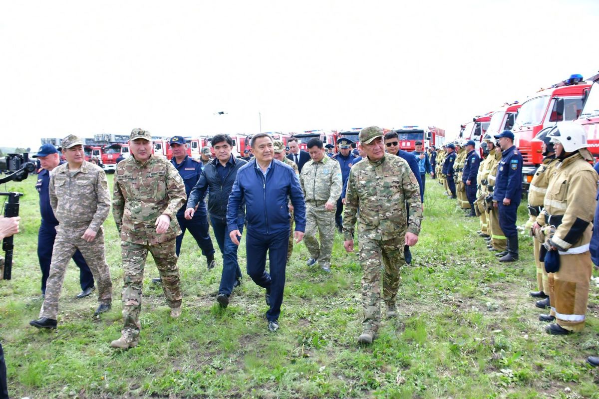 В Акмолинской области прошли штабные учения «Өрт-2024»