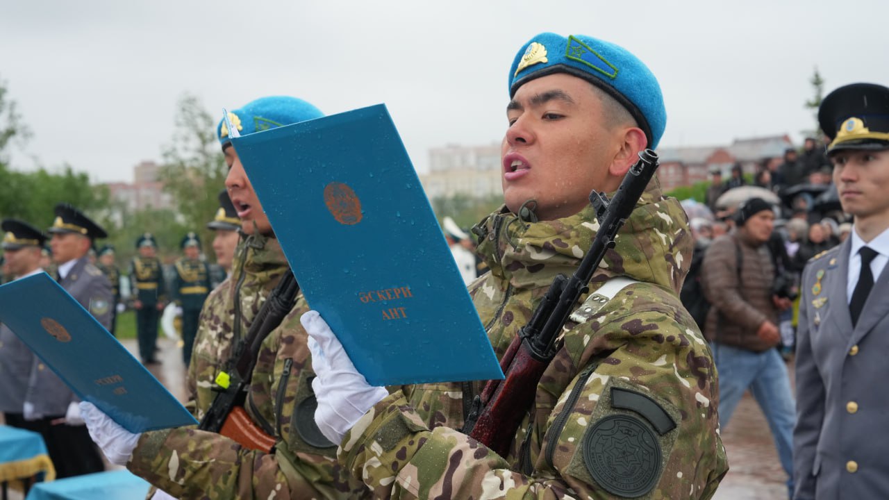Приведения военнослужащих срочной воинской службы весеннего призыва 2024 года  СГО РК к Военной присяге