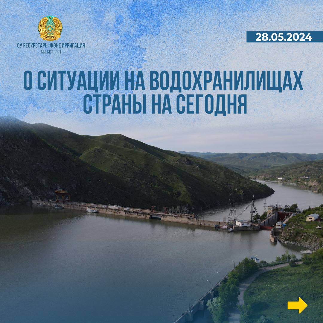 О ситуации на водохранилищах страны на сегодня