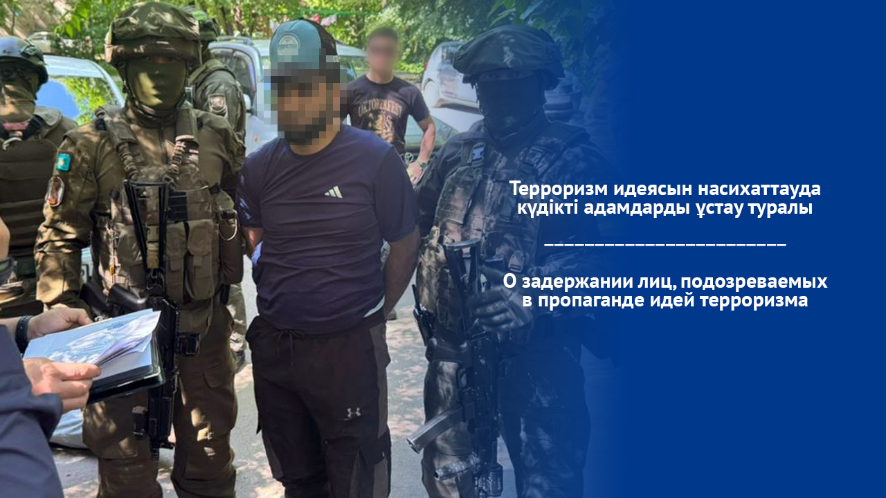 О задержании лиц, подозреваемых  в пропаганде терроризма