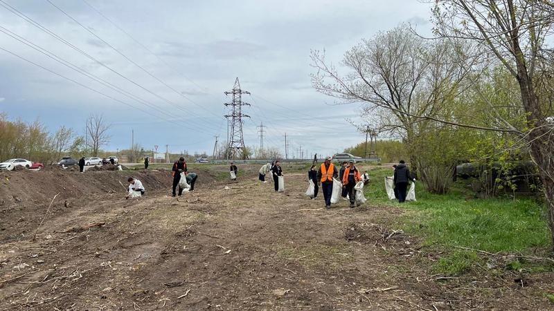 Қарағандыда Бұқпа өзенінің жағасы қоқыстан тазартылды