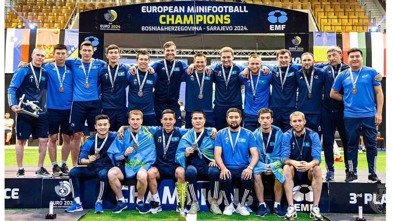 Қазақстан мини-футболдан Еуропа чемпионатында қола медаль жеңіп алды