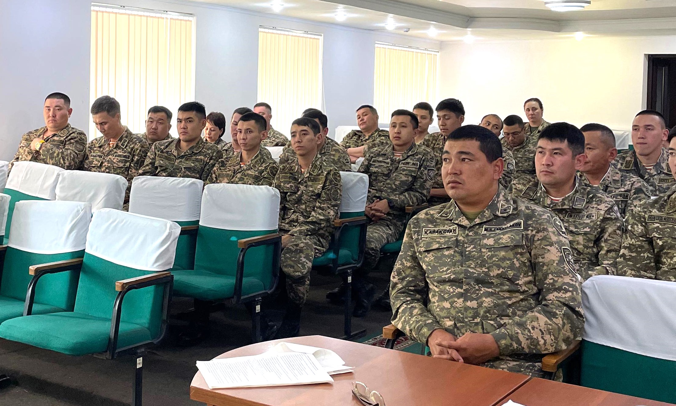 Preventive conversation with officers of the Military unit 52859 of the Ministry of Emergency Situations of the Republic of Kazakhstan on combating corruption