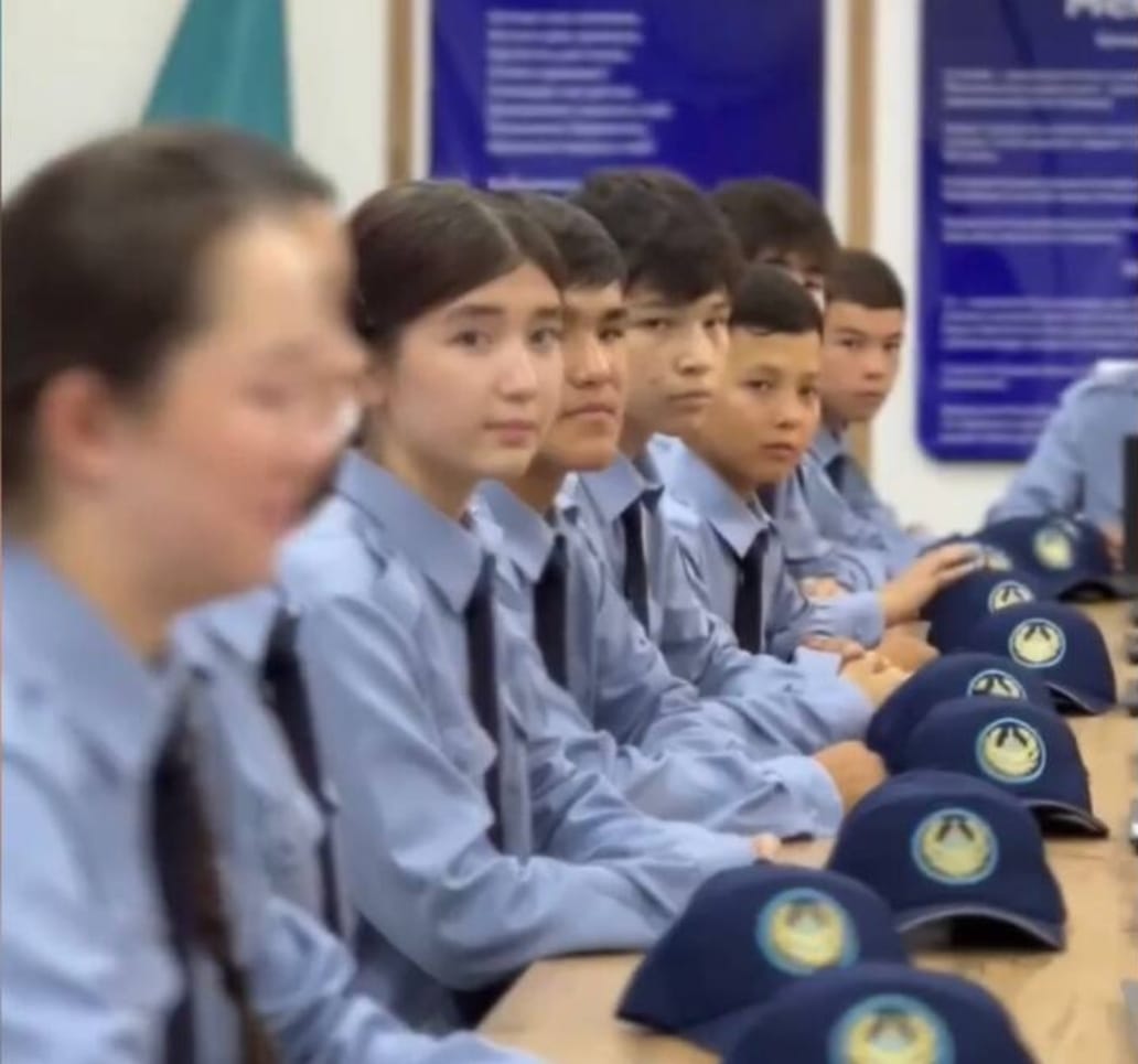 75 школьников стали кадетами в Шымкенте