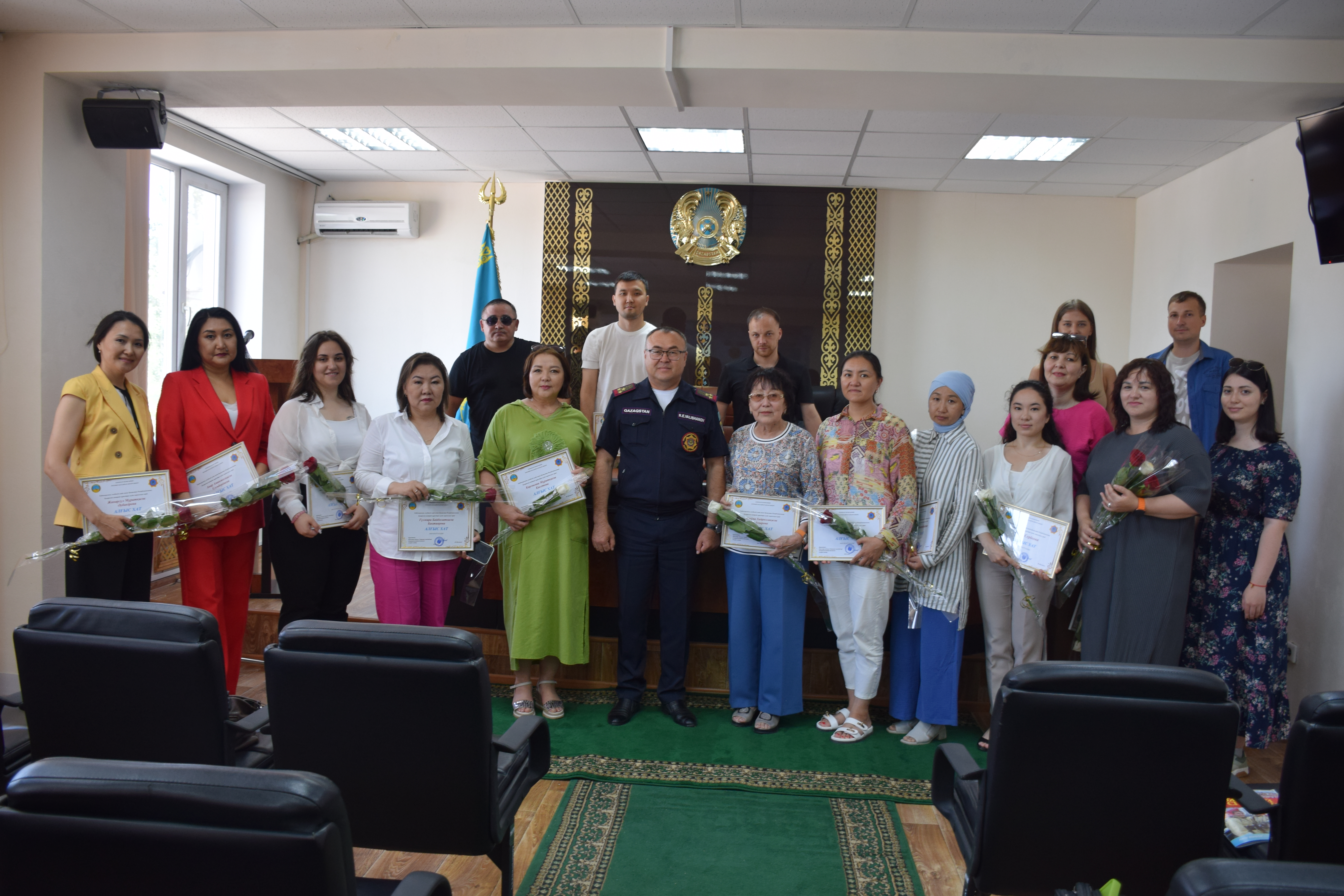 В ДЧС Павлодарской области наградили сотрудников средств массовой информации