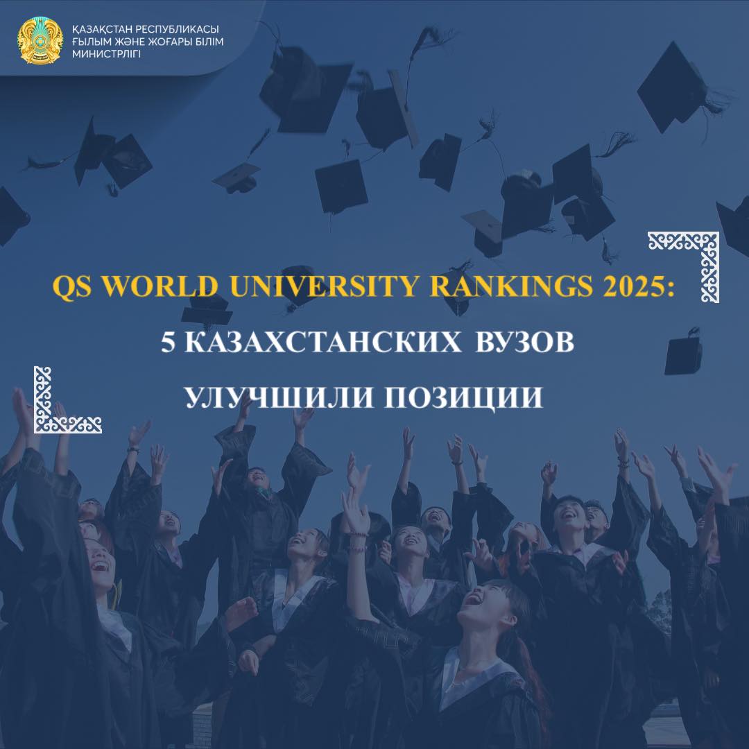 QS WORLD UNIVERSITY RANKINGS 2025: 5 КАЗАХСТАНСКИХ ВУЗОВ УЛУЧШИЛИ ПОЗИЦИИ