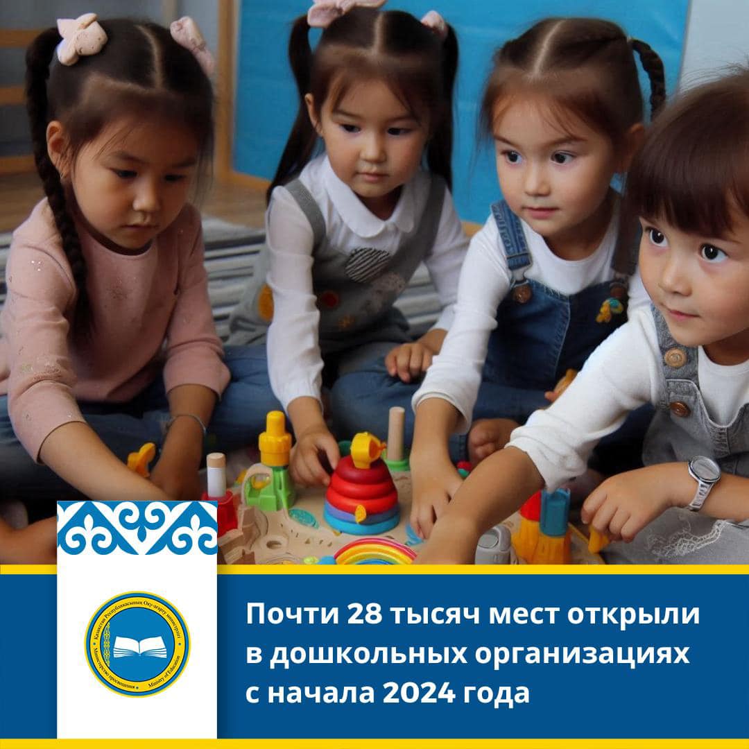 Почти 28 тысяч мест открыли в дошкольных организациях с начала 2024 года
