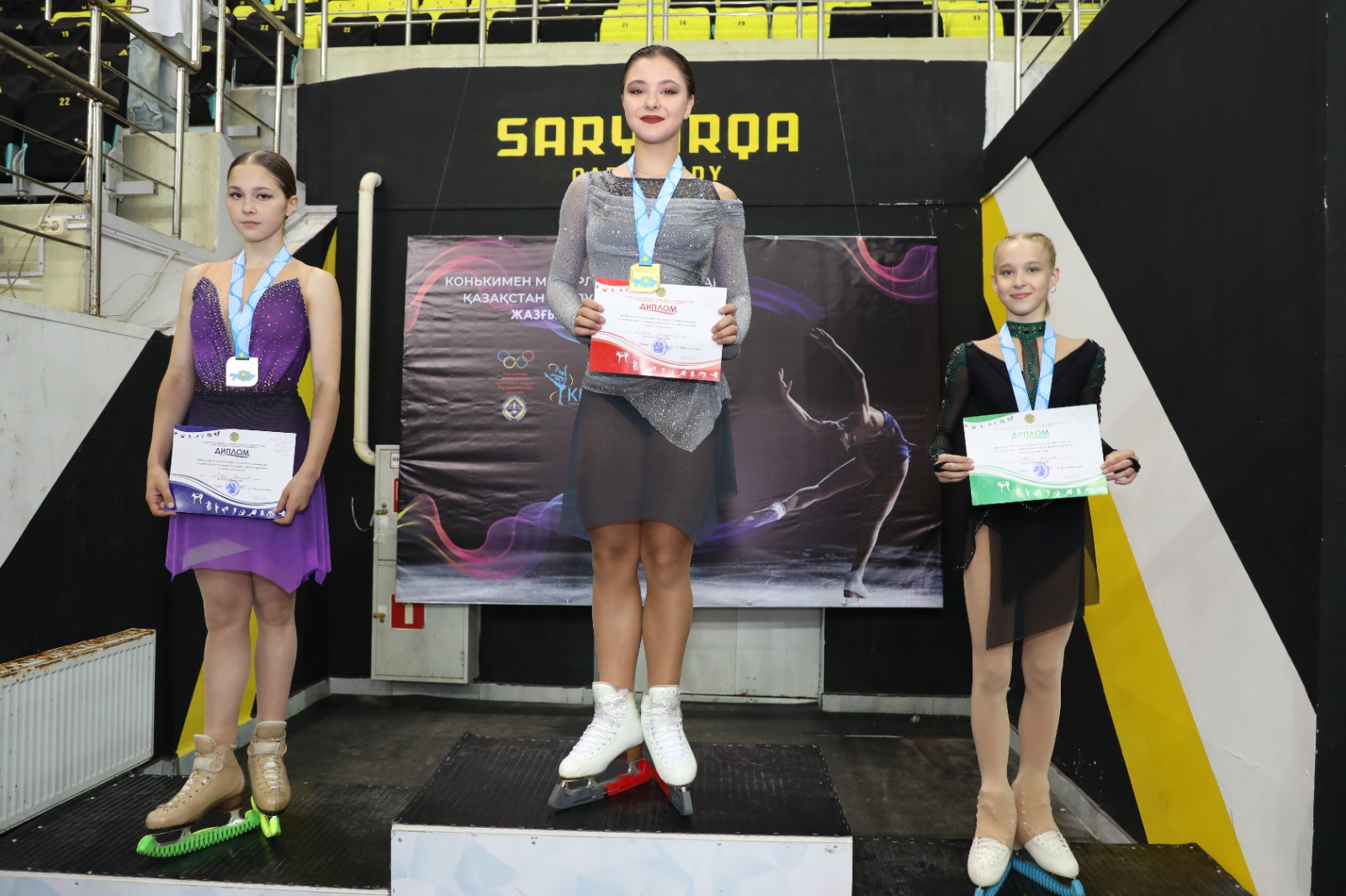 Подвели итоги чемпионата Казахстана по фигурному катанию в Караганде