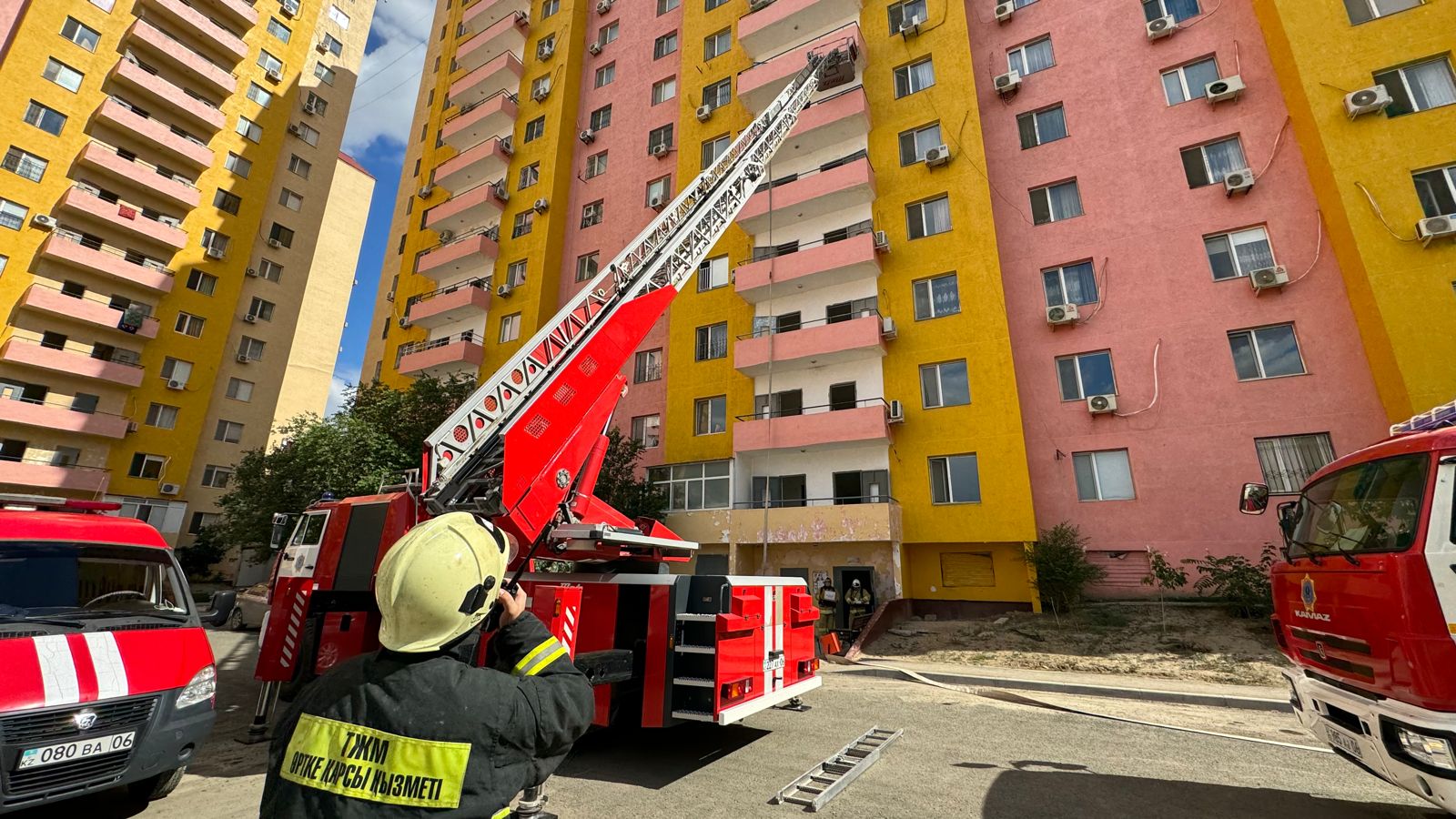 В Атырауской области  проведено пожарно-тактическое учение