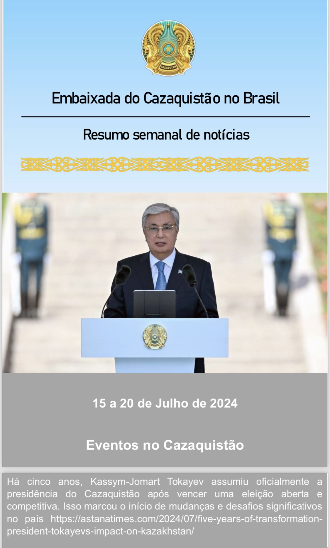 Eventos no Cazaquistão
