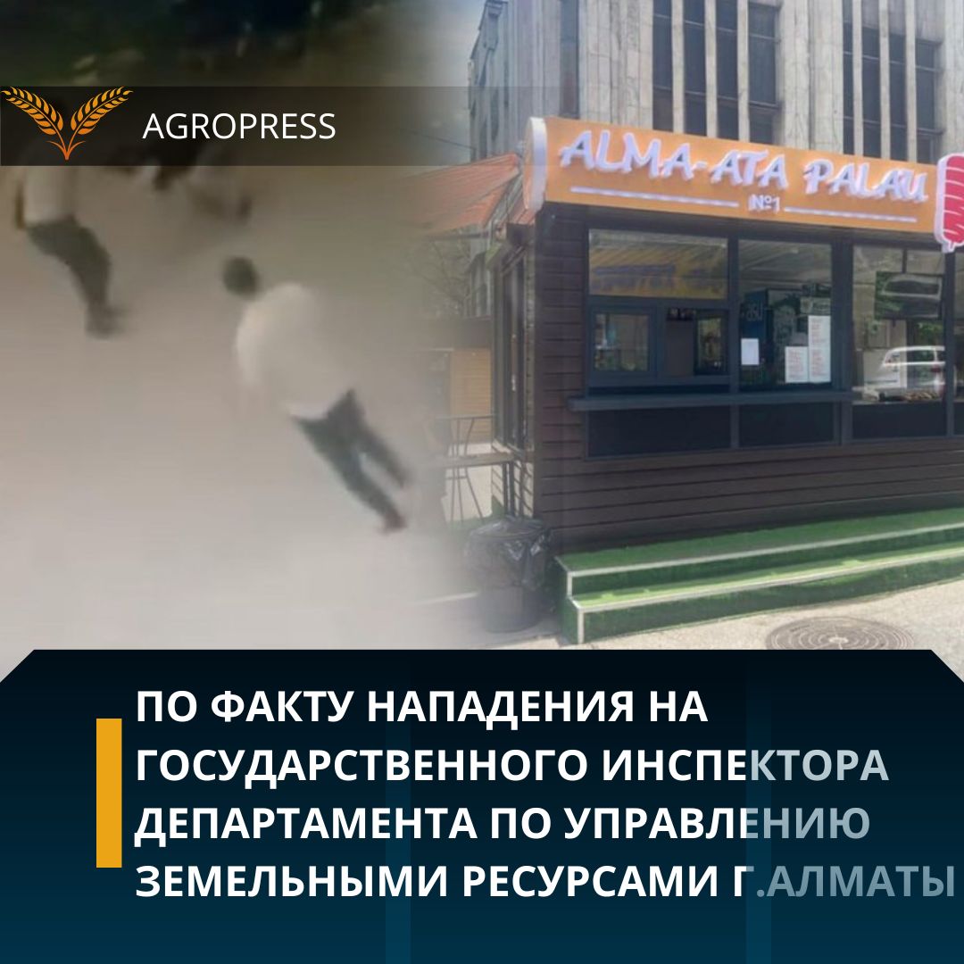 По факту нападения на государственного инспектора Департамента по управлению земельными ресурсами  г. Алматы