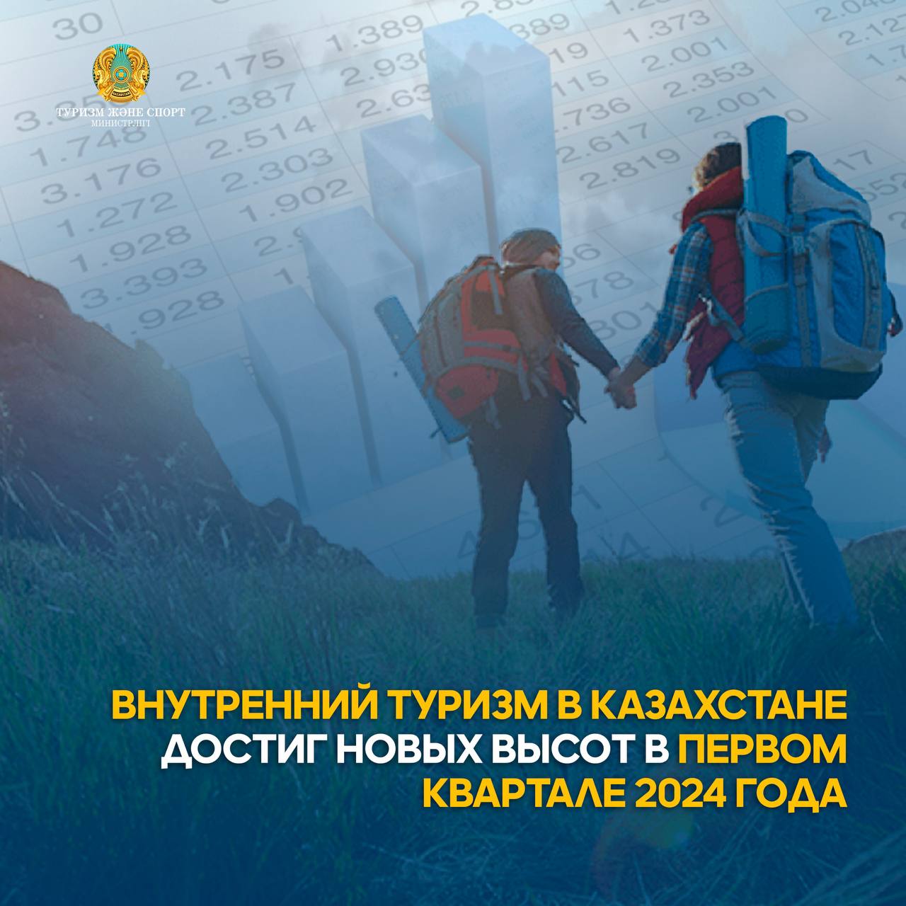 ВНУТРЕННИЙ ТУРИЗМ В КАЗАХСТАНЕ ДОСТИГ НОВЫХ ВЫСОТ В ПЕРВОМ КВАРТАЛЕ 2024 ГОДА