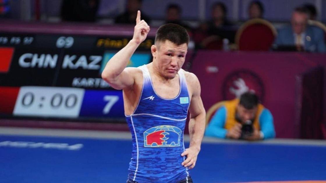 МЕЙРАМБЕК КАРТБАЙ ПОЛУЧИЛ ЛИЦЕНЗИЮ ПО ВОЛЬНОЙ БОРЬБЕ НА ОЛИМПИЙСКИЕ ИГРЫ-2024 В ПАРИЖЕ