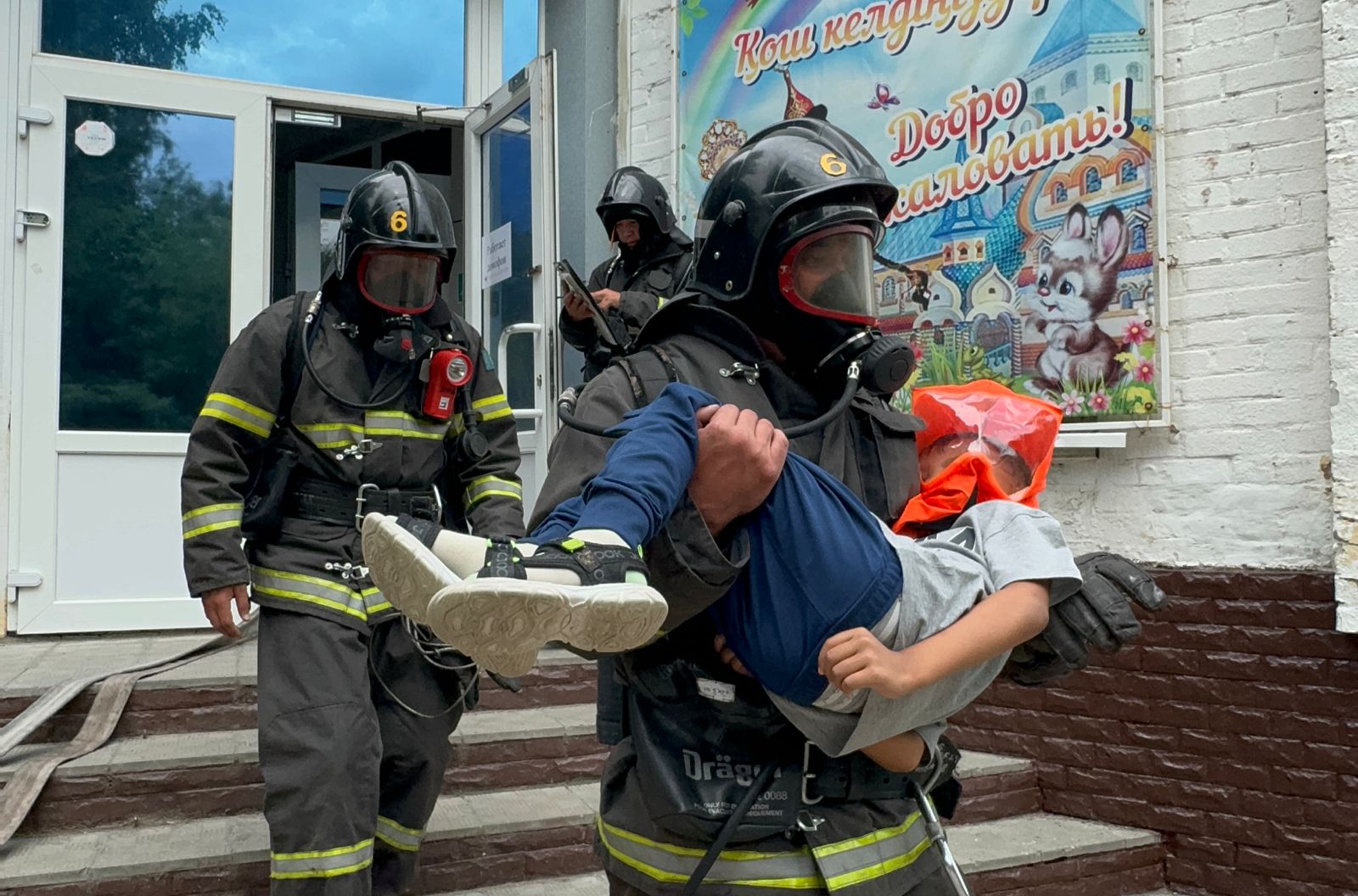 Пожарное занятие в детском саду