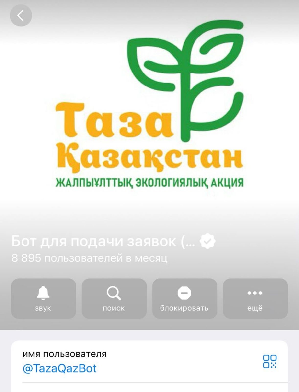 Телеграмм-чат бот TazaQazBot