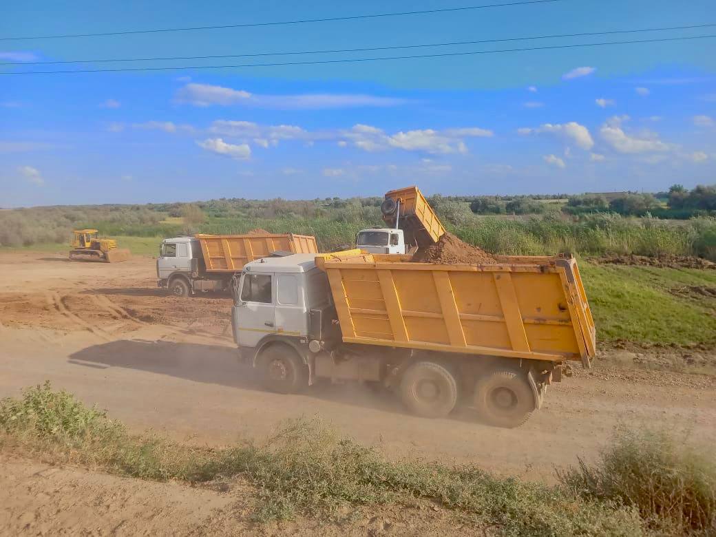 Филиал «Казводхоза» по Западно-Казахстанской области проводит реконструкцию Кировского водохранилища в Акжаикском районе