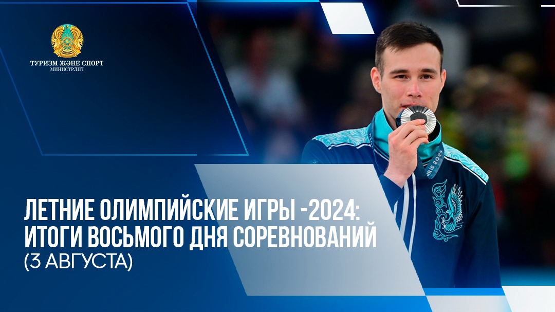 ЛЕТНИЕ ОЛИМПИЙСКИЕ ИГРЫ-2024: ИТОГИ ВОСЬМОГО ДНЯ СОРЕВНОВАНИЙ (3 АВГУСТА)