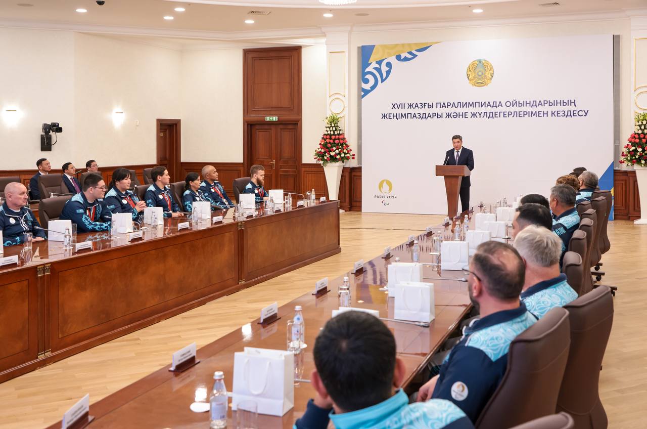 ОЛЖАС БЕКТЕНОВ ПРЕЗИДЕНТ АТЫНАН ПАРАЛИМПИАДА ЖҮЛДЕГЕРЛЕРІ МЕН ЖАТТЫҚТЫРУШЫЛАРҒА МЕМЛЕКЕТТІК НАГРАДАЛАР ТАБЫС ЕТТІ