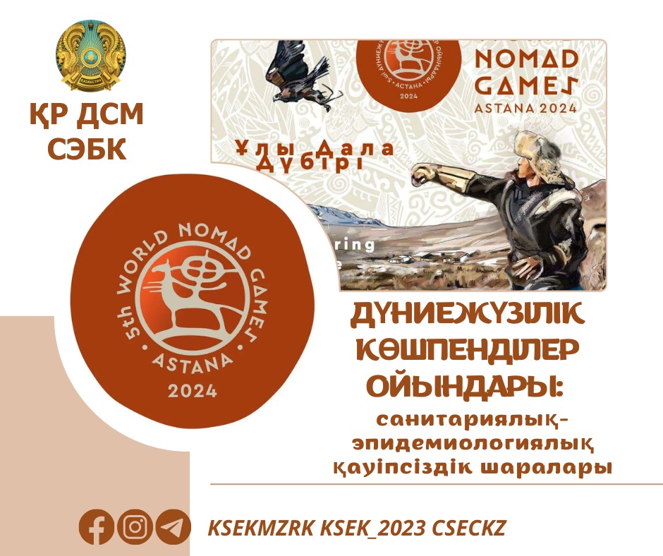 Дүниежүзілік көшпенділер ойындары: санитариялық-эпидемиологиялық қауіпсіздік шаралары туралы