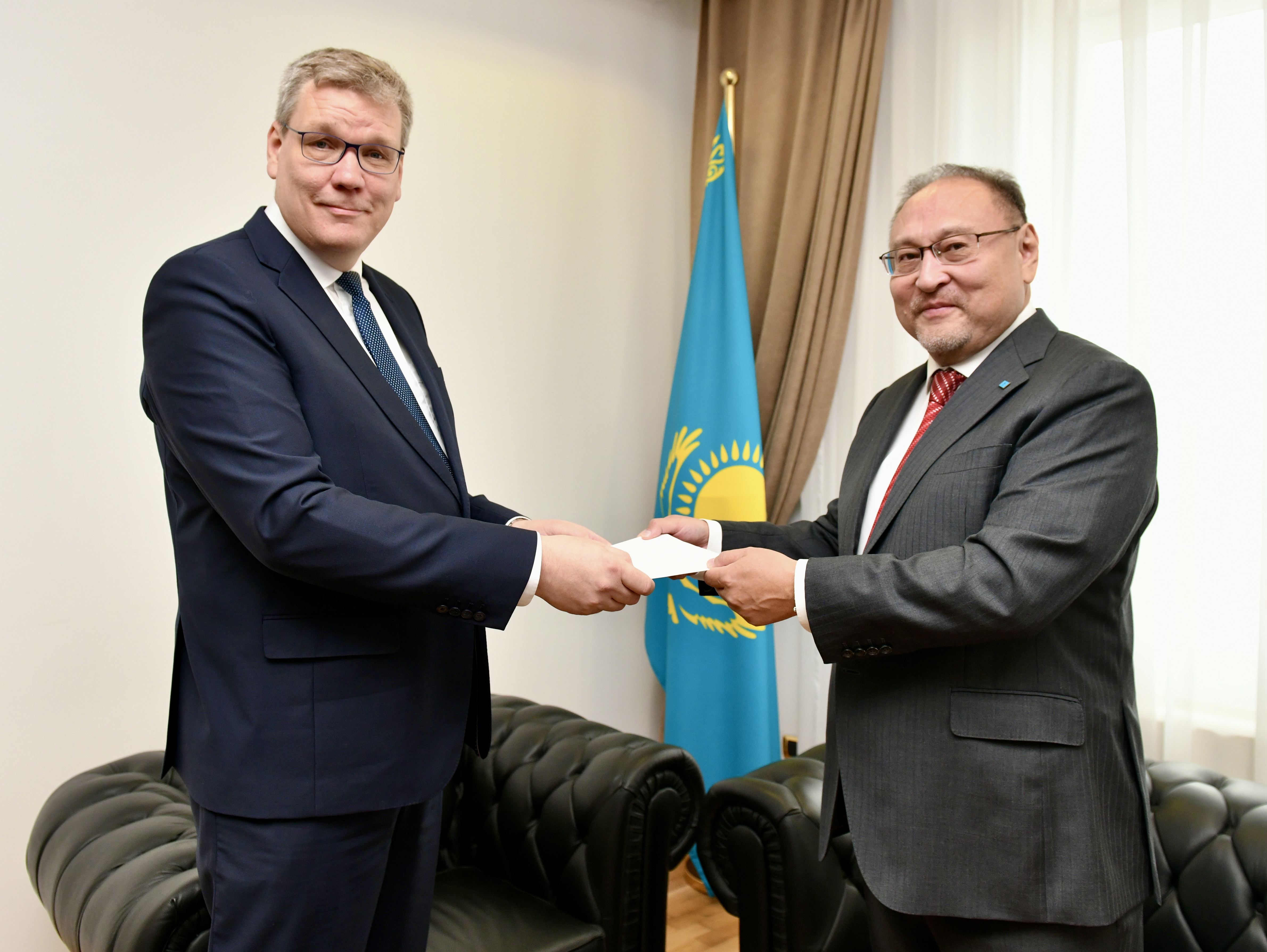 New Ambassador of Finland to Kazakhstan Presented Copies of Credentials