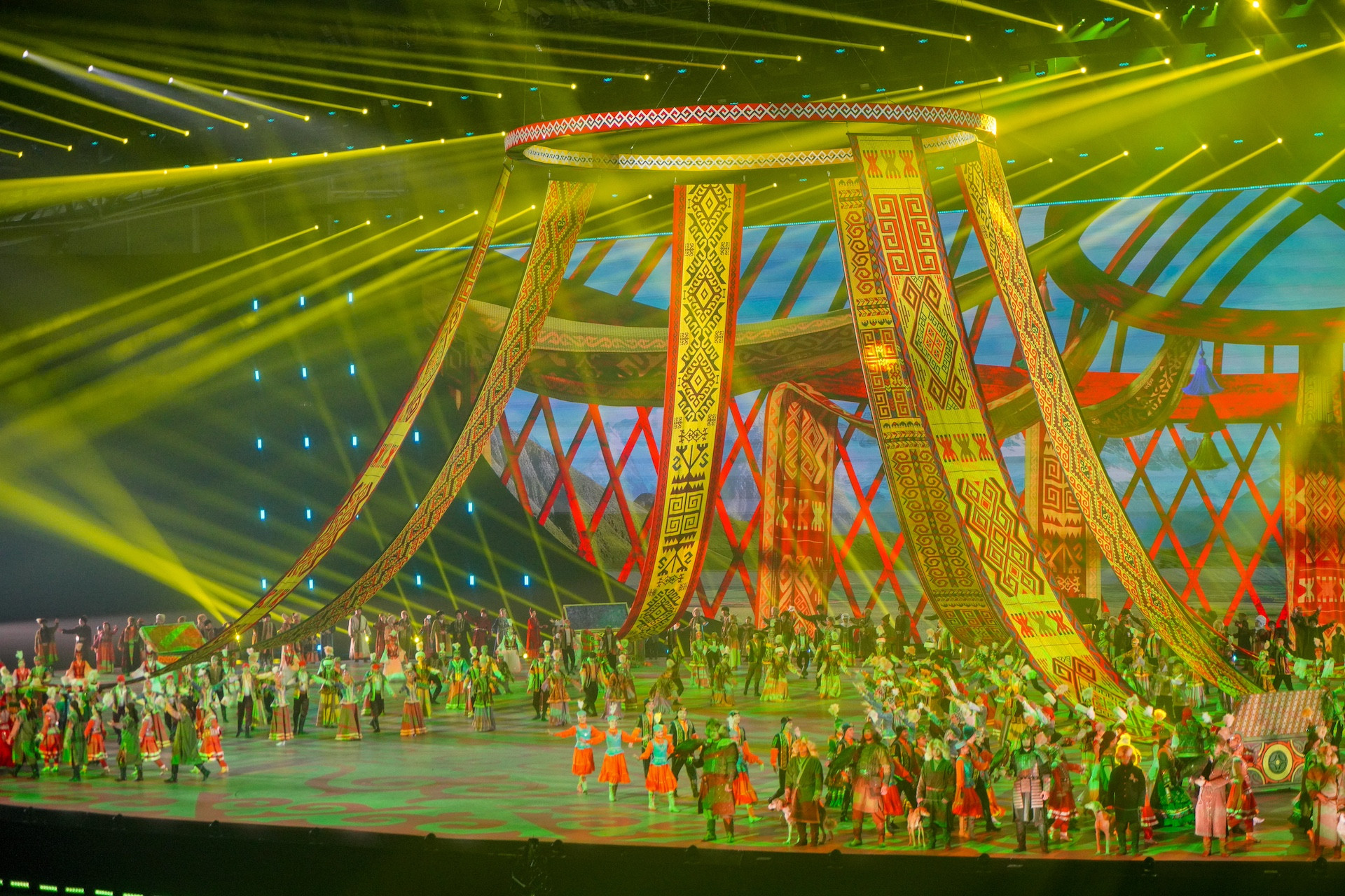 Opening Ceremony of the 5th World Nomad Games Celebrates Global Unity and Nomadic Heritage