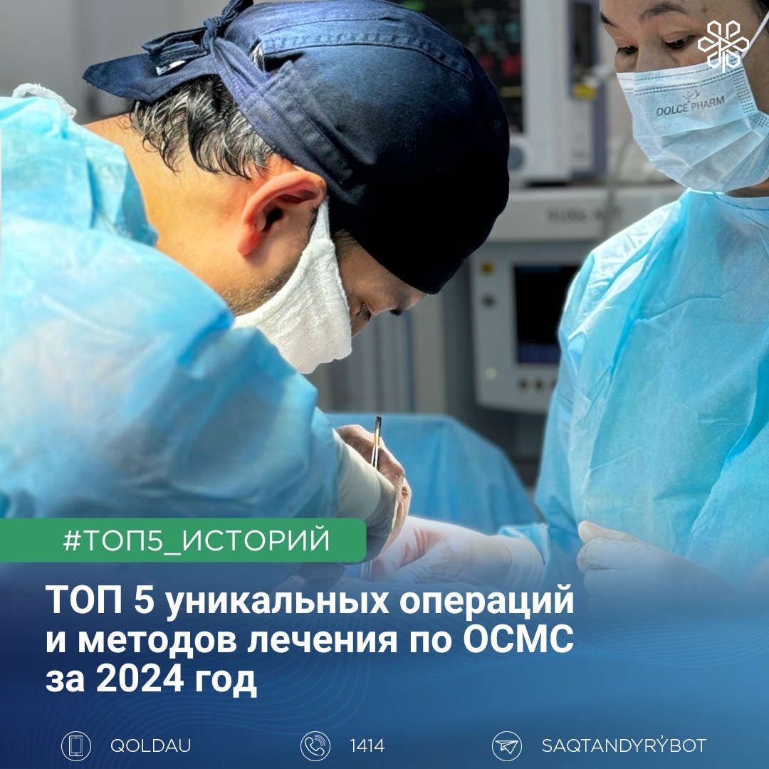 Топ-5 операций, проведенных в Мангистауской области в рамках ОСМС
