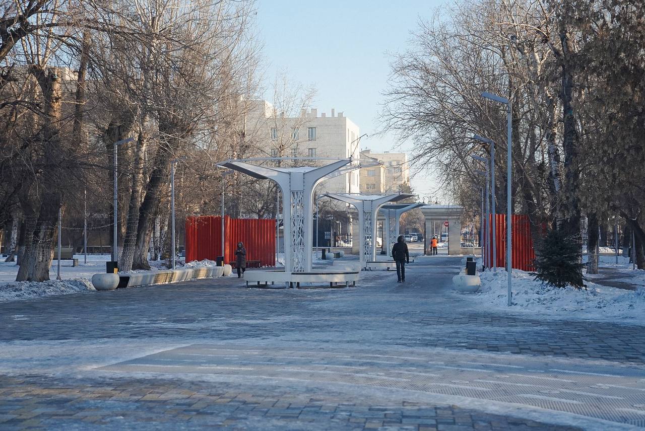 Аким города ознакомился с состоянием Центрального парка