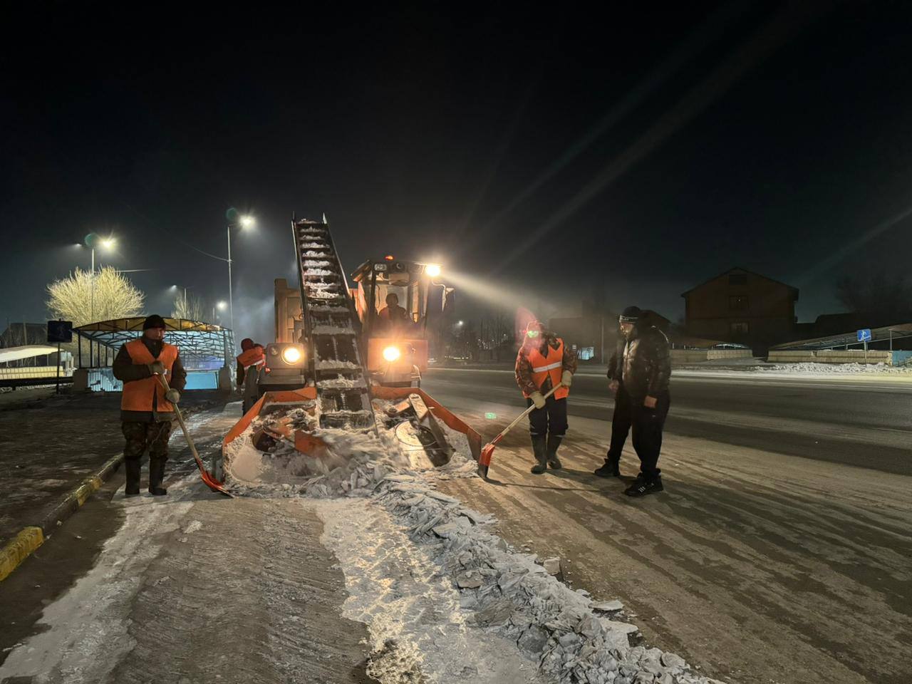 Әкім қар тазалау жұмыстарының барысын тексерді