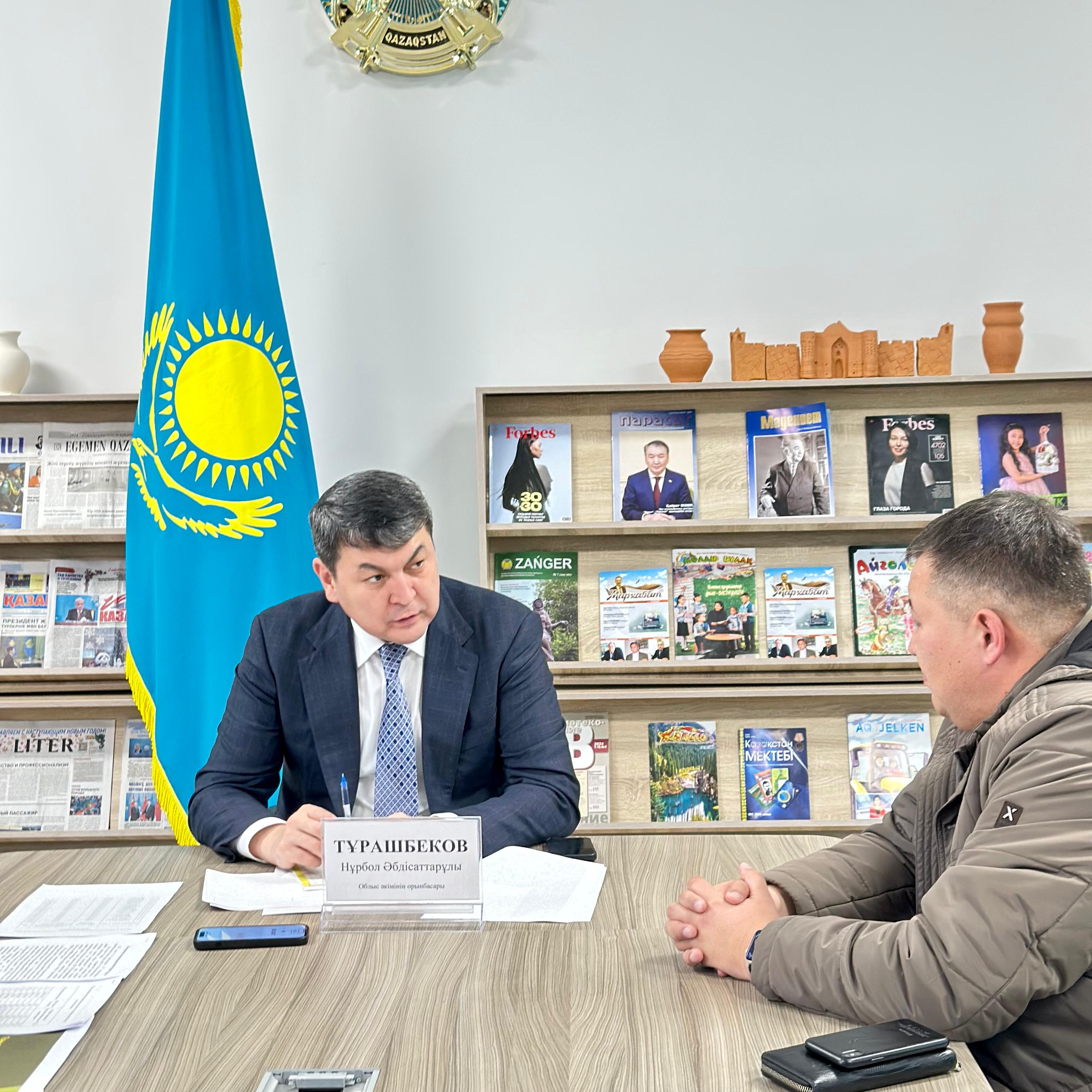 ТҮРКІСТАН: НҰРБОЛ ТҰРАШБЕКОВ ЖЕКЕ ҚАБЫЛДАУ ӨТКІЗДІ