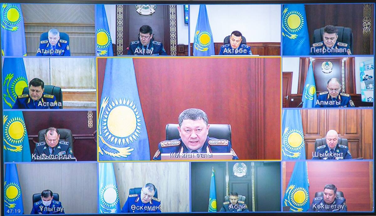 В МВД рассмотрен ход реализации поручений, поставленных Главой государства на расширенном заседании Правительства