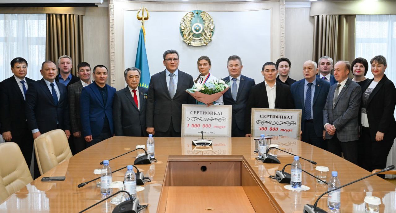Солтүстікте Азия чемпионы Наталья Богдановаға құрмет көрсетілді