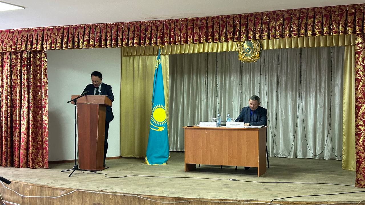 Амангелді ауданының әкімі Қанат Уәшұлы Кеделбаев Үрпек ауылы халқымен қорытынды есеп беру кездесуі
