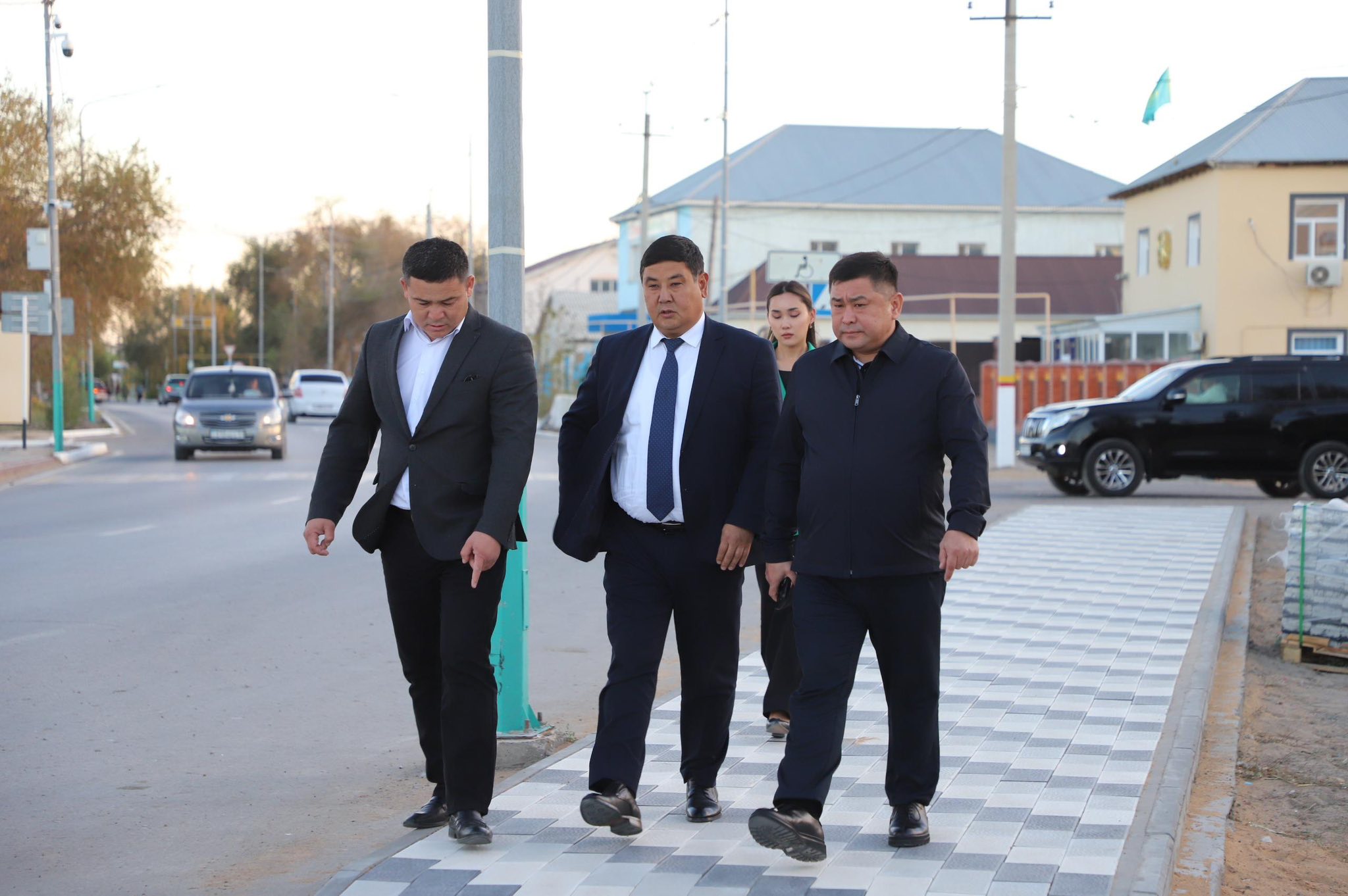 Жосалы кентіндегі құрылыс жұмыстары аудан әкімінің бақылауында