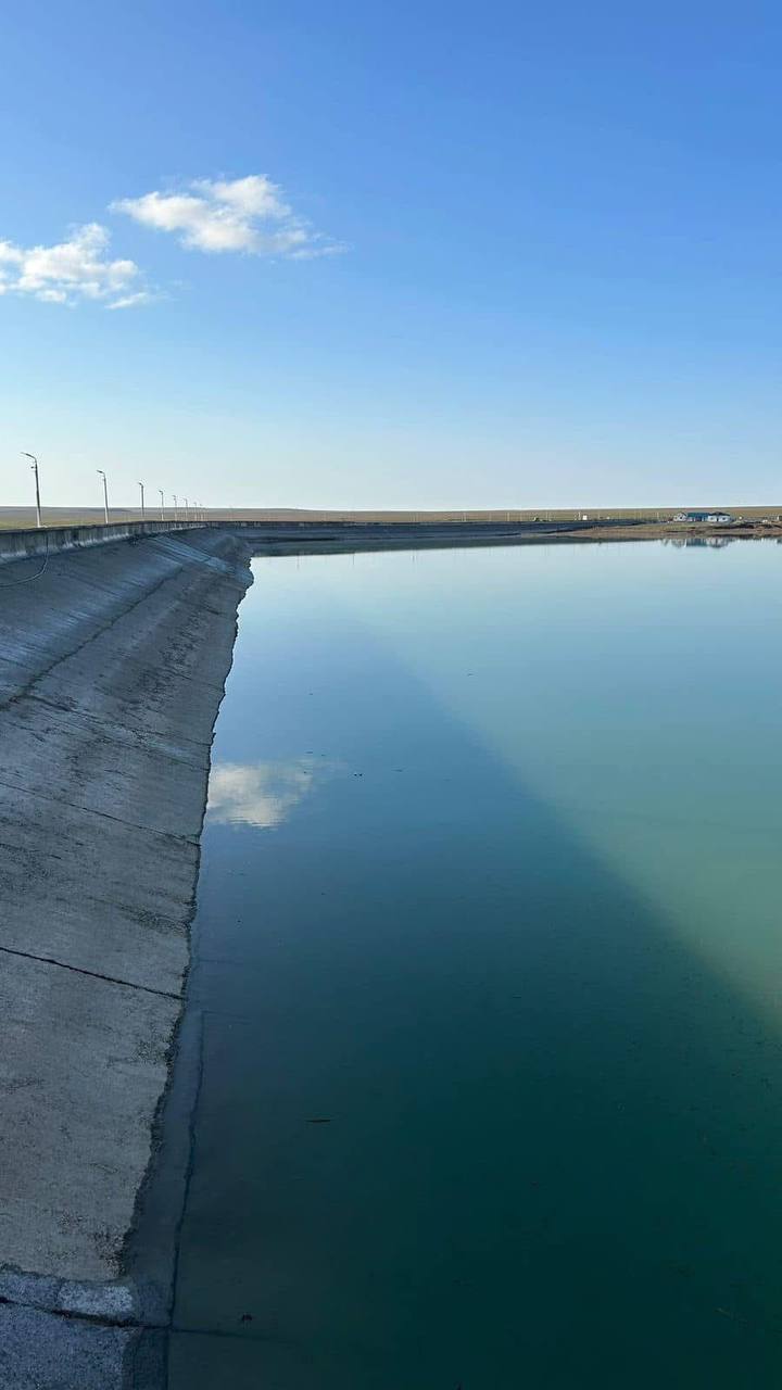 Реконструкция водохранилища для обеспечения питьевой водой около 11 тысяч человек завершается в Туркестанской области