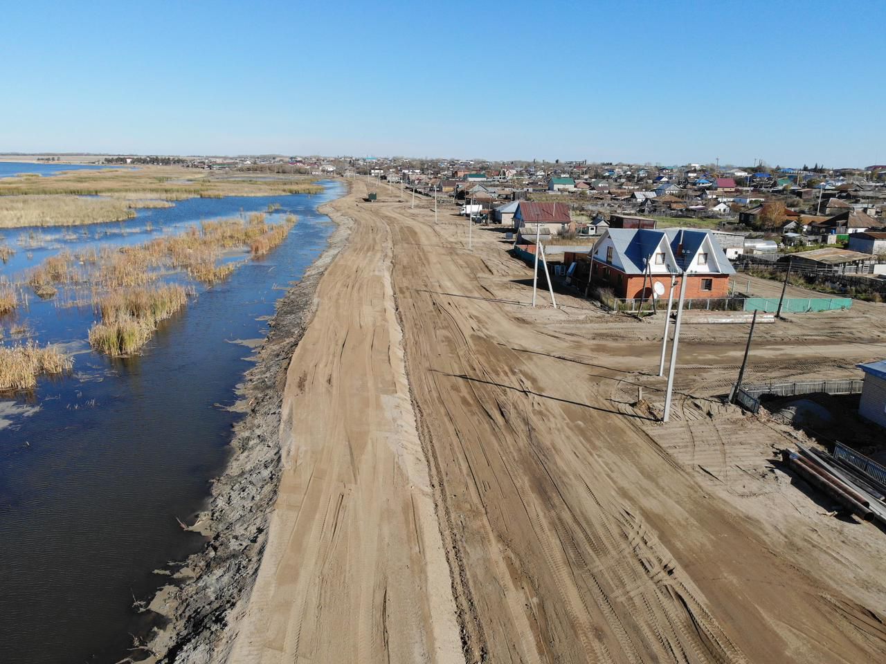 Зерендіде жағалауды қорғау құрылысы аяқталуға жақын
