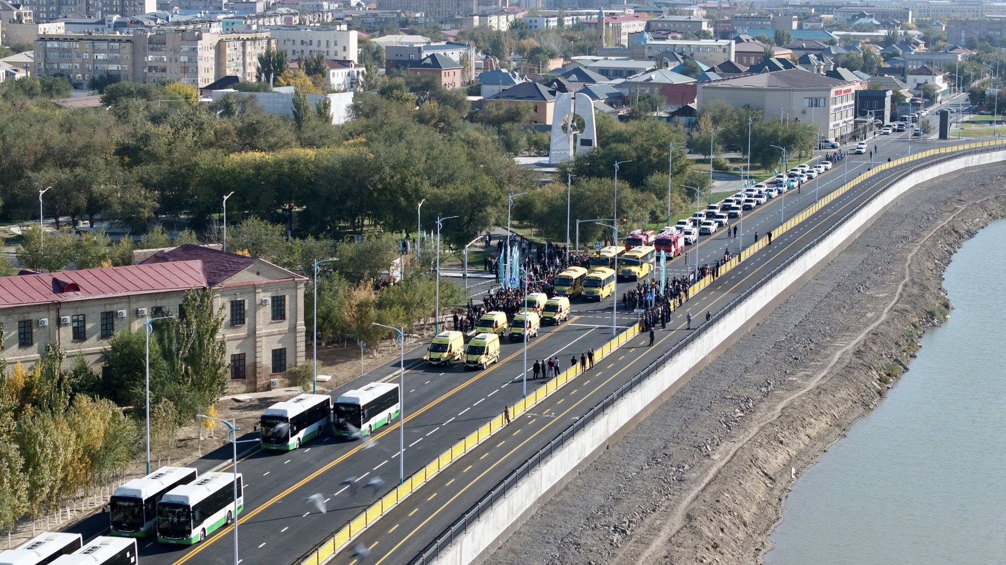Қызылордада Тәуелсіздікке 25 жыл даңғылының екінші кезеңі аяқталып, пайдалануға берілді