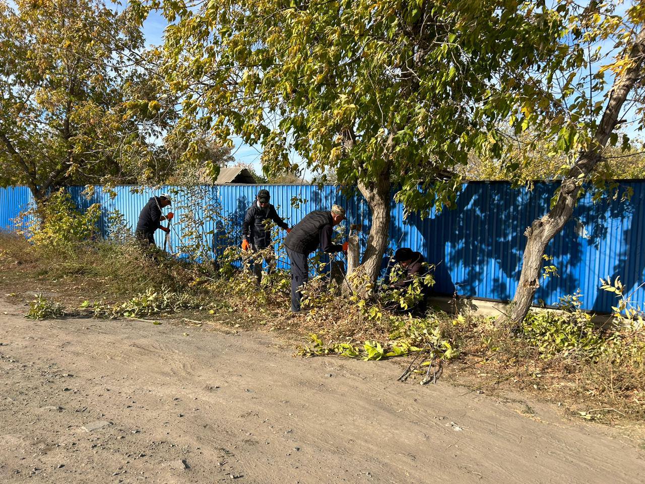 Бекітілген аумақта сенбілік жұмыстары жүргізілді