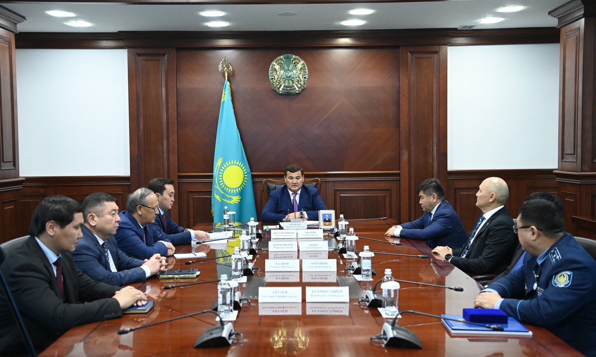 Colleagues respectfully bid farewell to Shaimerden Yesenkeldiev as he assumed his new position