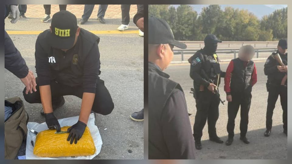 Түркістан облысында полиция жолаушыдан 5 келі марихуана тәркіледі