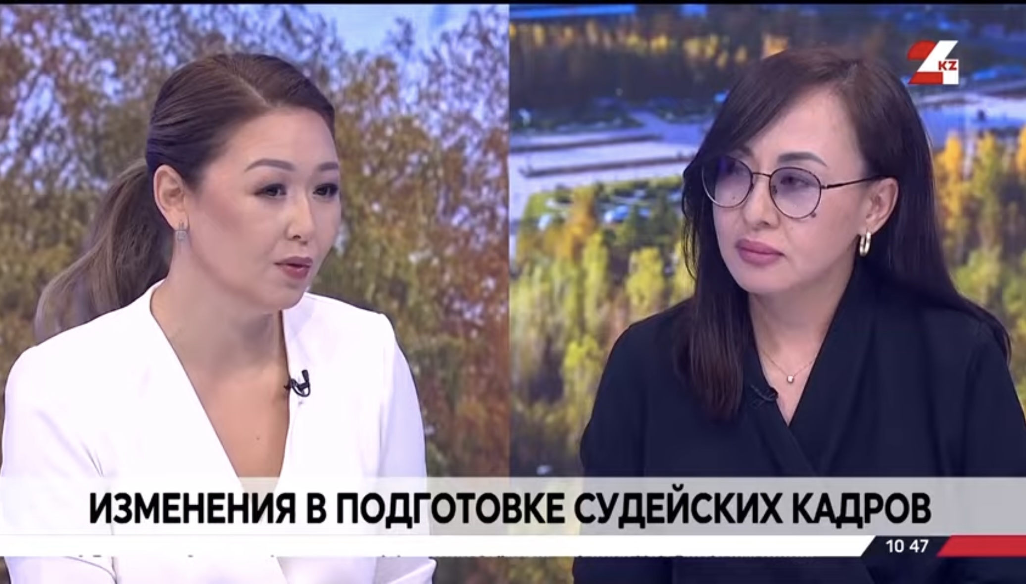 Жоғары Сот Кеңесі аппаратының бөлім меңгерушісі Аида Қайжақпарова 24KZ телеарнасындағы «Интервью» бағдарламасына қатысты