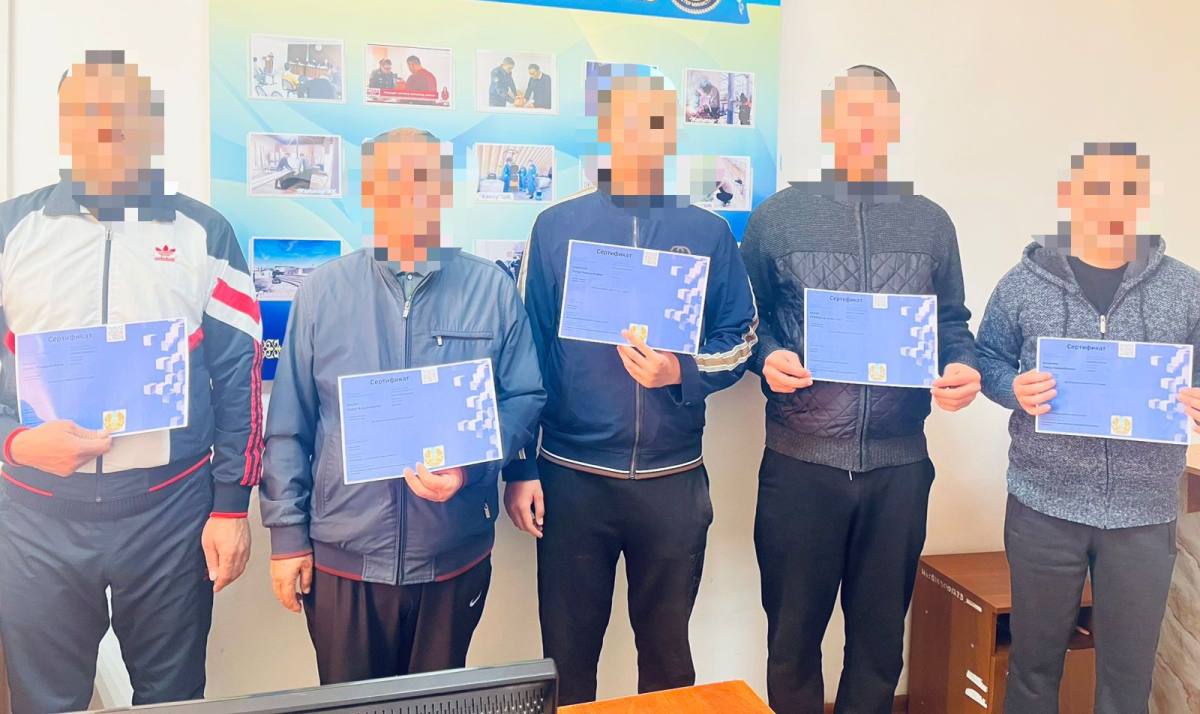 Осужденные в Кызылорде прошли обучение на сварщиков