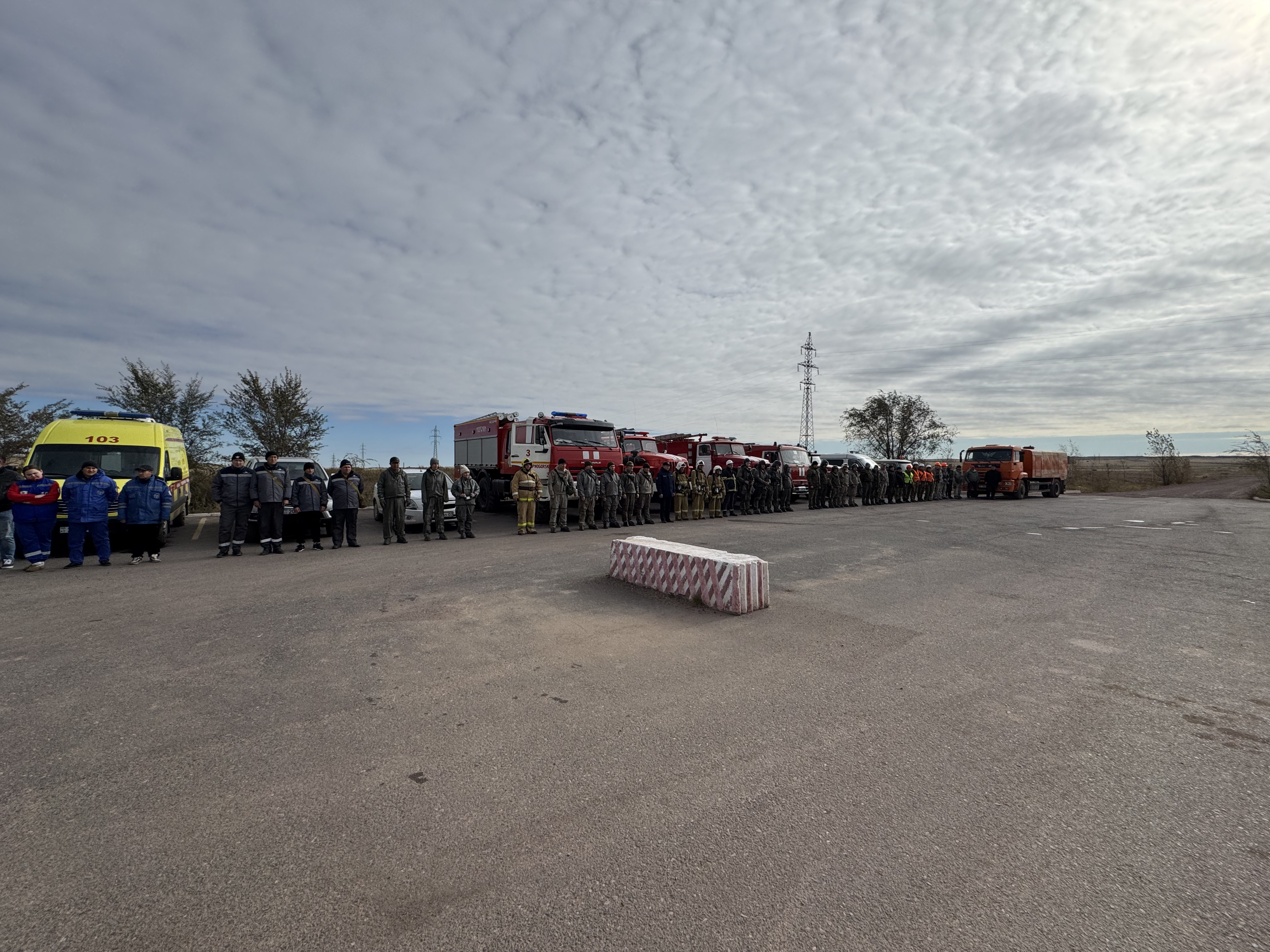 В Степногорске прошли учения на химически опасном предприятии