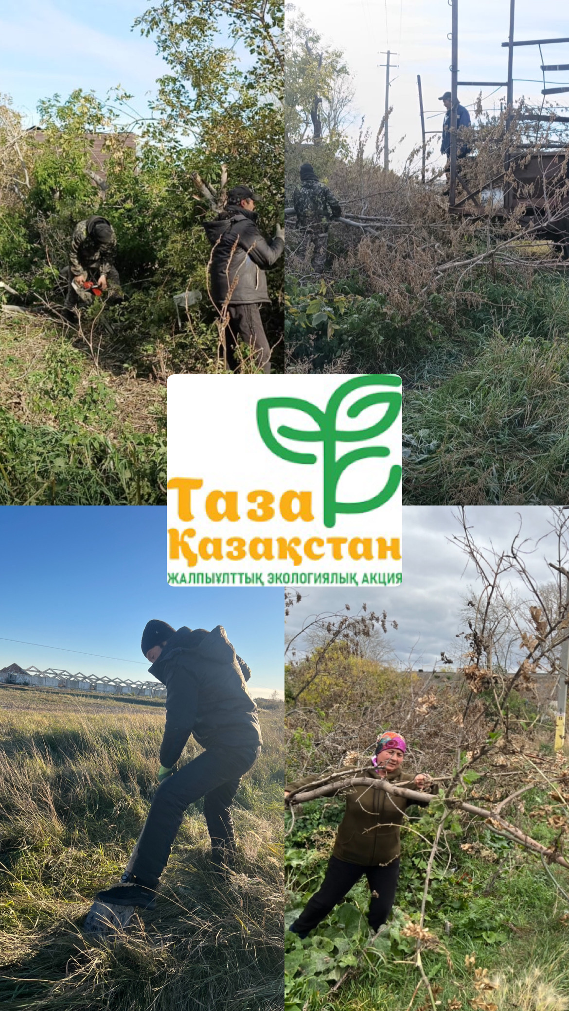 в селе Сатай продолжается работа по программе «Таза Қазақстан»