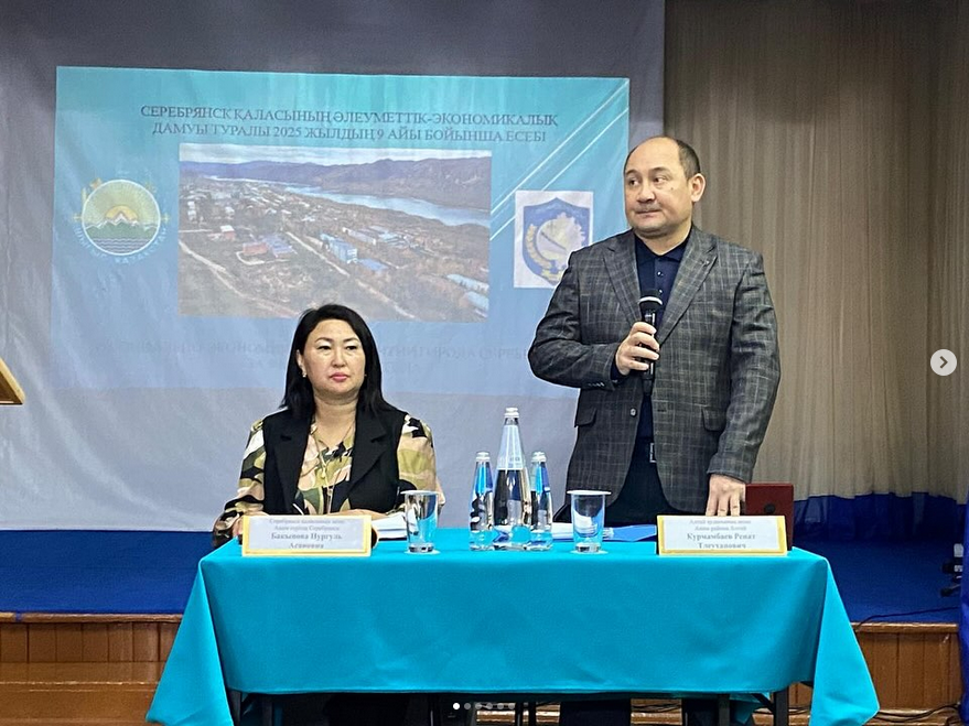 Серебрянск қаласының халқымен кездесу өткіздім.