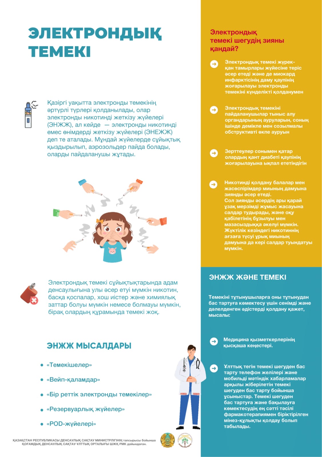 Электрондық темекі (вейп) — бұл никотинді немесе никотинсіз сұйықтықты буландырып, оны бу түрінде тыныс арқылы ішке тартуға арналған электронды құрылғы.