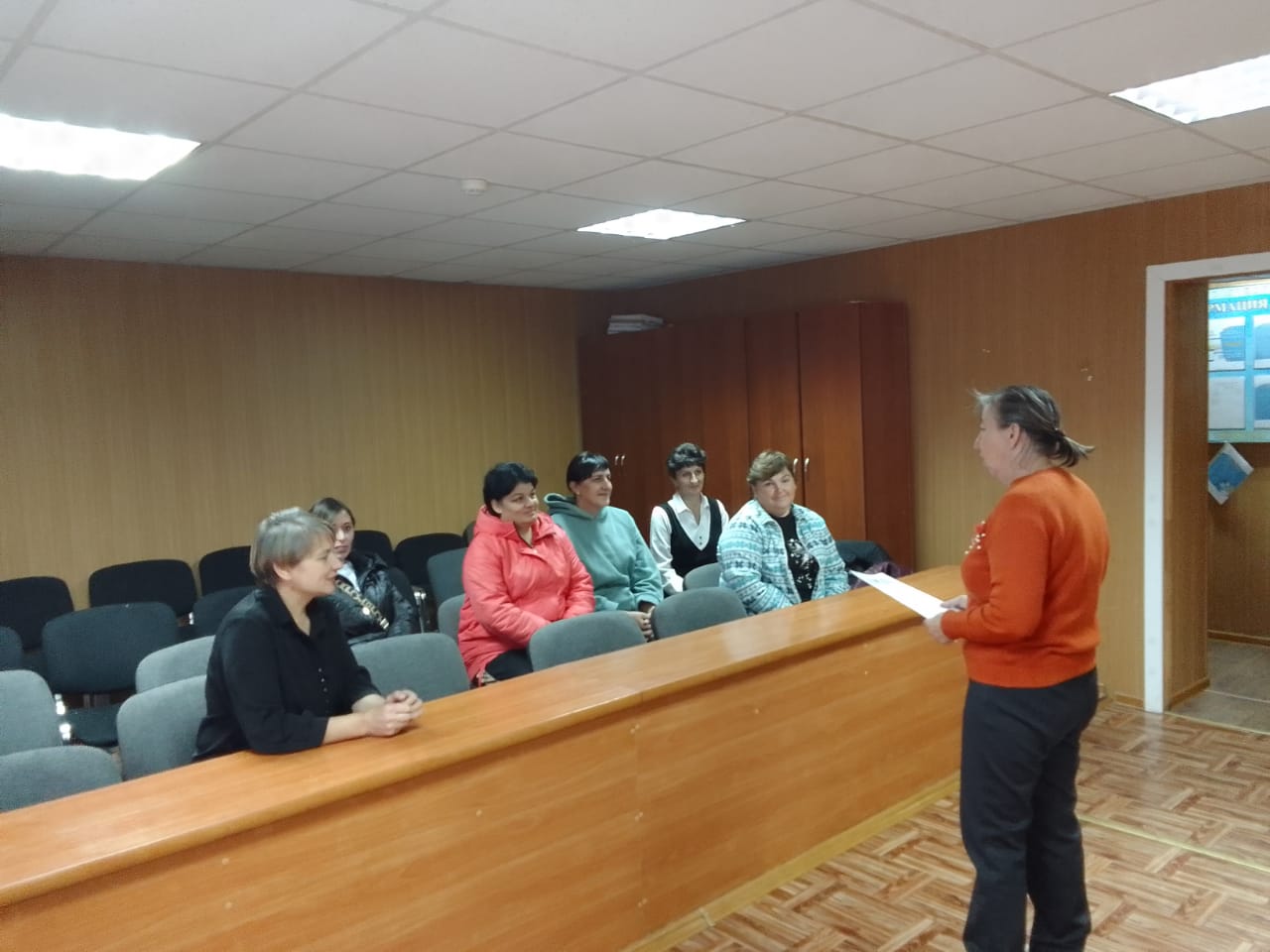 Ақпараттық-түсіндіру тобының мүшесі М.А.Шабанова С.Мұқанов атындағы жалпы орта мектебінің жұмысшыларымен  дін саласындағы мәселелер бойынша іс-шара өткізді.