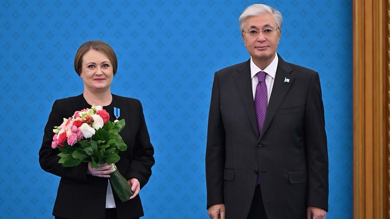 Акмолинский педагог награждена медалью «Ерен еңбегі үшін»