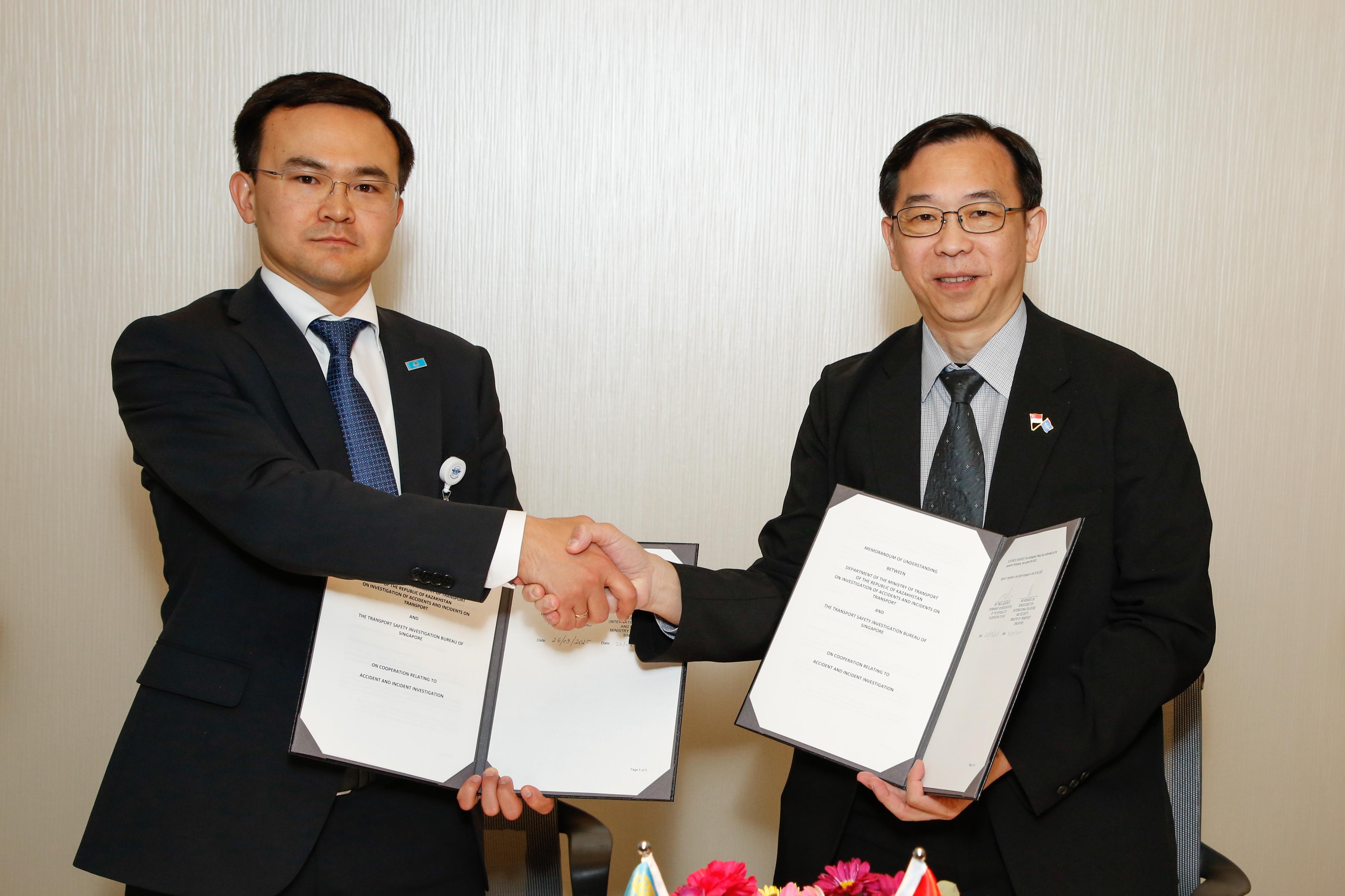 ИКАО Ассамблеясының 42-ші сессиясы аясында  Сингапур Республикасымен Ынтымақтастық туралы  меморандумға қол қойылды