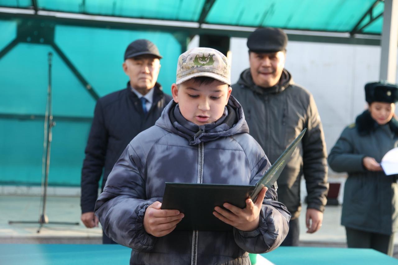 Рух пен патриотизм сабағы : Оқушылар шекарашылар өмірімен танысты